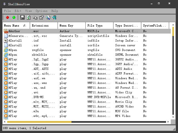 ShellMenuView(系统菜单管理) V1.25 绿色版