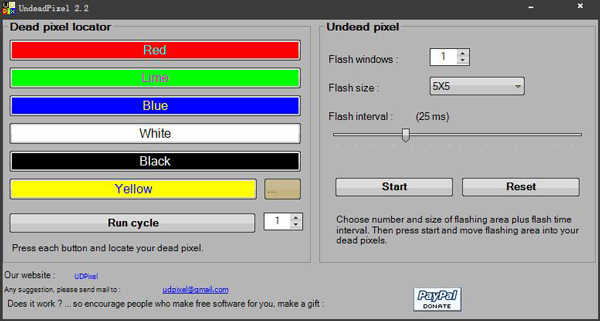 UDPixel(屏幕坏点检测) V2.2 绿色版