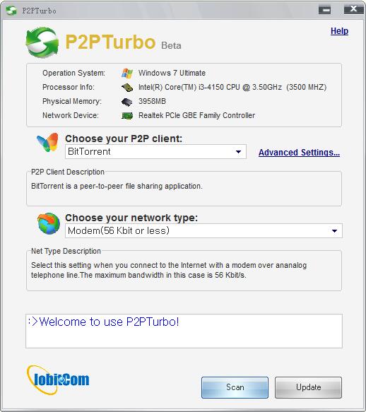 P2PTurbo(P2P加速工具) V1.0.0.12 绿色版