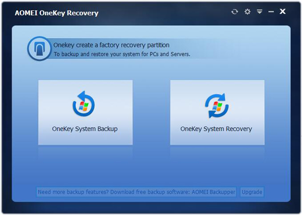 AOMEI OneKey Recovery(系统拷贝软件) V1.5