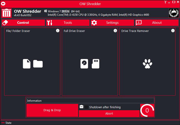 OW Shredder(文件清除软件) V6.43.852 绿色版