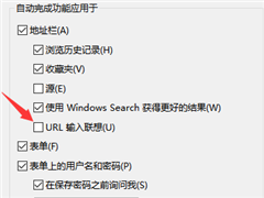 禁用IE浏览器URL输入联想功能的方法