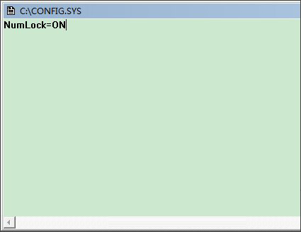 开机自动启用NumLock键