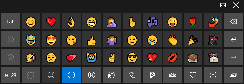 Win10自带的Emoji表情的输入方法