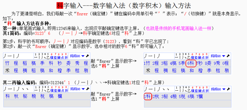 数字笔画输入法