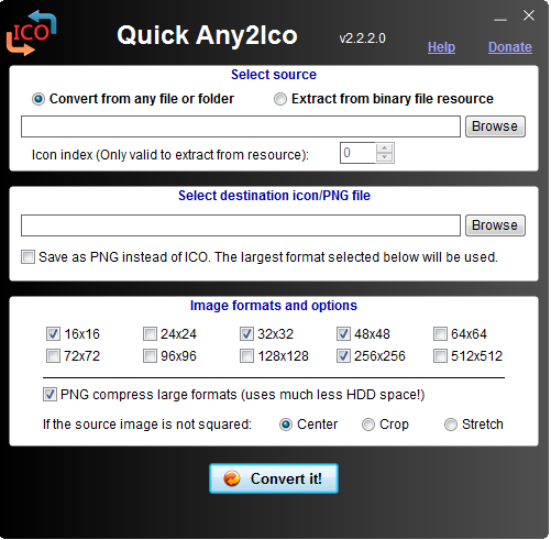 Quick Any2Ico