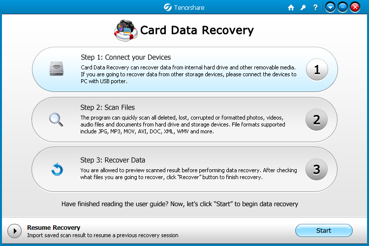 Tenorshare Card Data Recovery V4.3.0 英文安装版