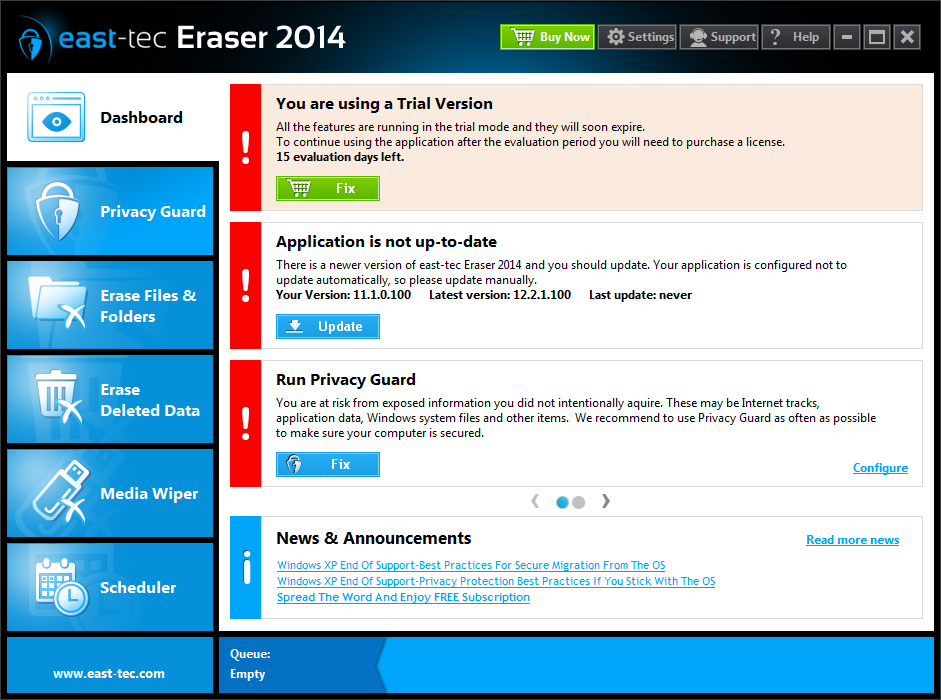 East-Tec Eraser2014(硬盘数据清除软件) V11.1.0.1 英文安装版