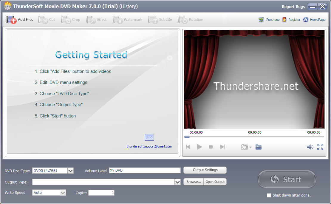 ThunderSoft Movie DVD Maker V7.0.0 英文安装版