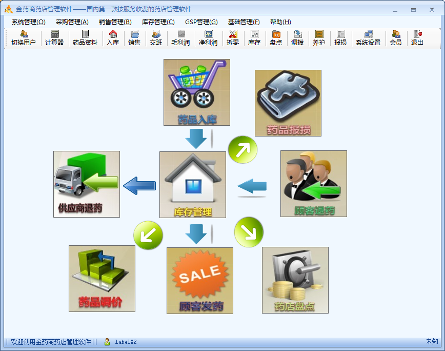 金药商药店管理软件 V1.0.0.1 免费安装版