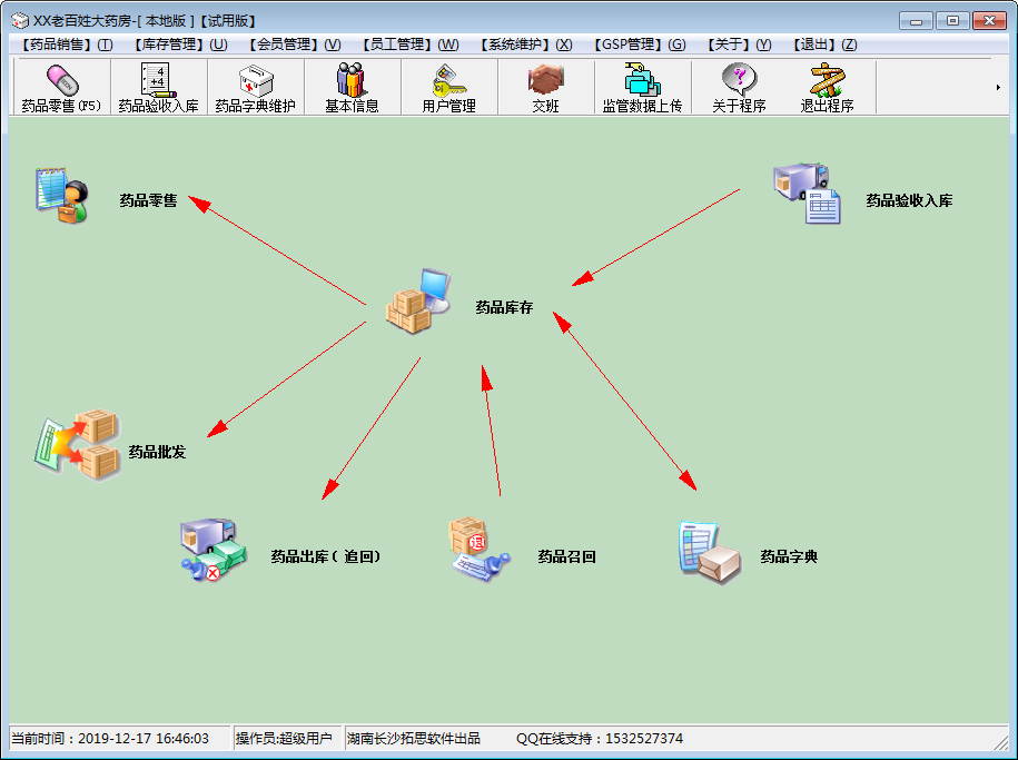 利康医药进销存管理系统 V1.0 免费安装版