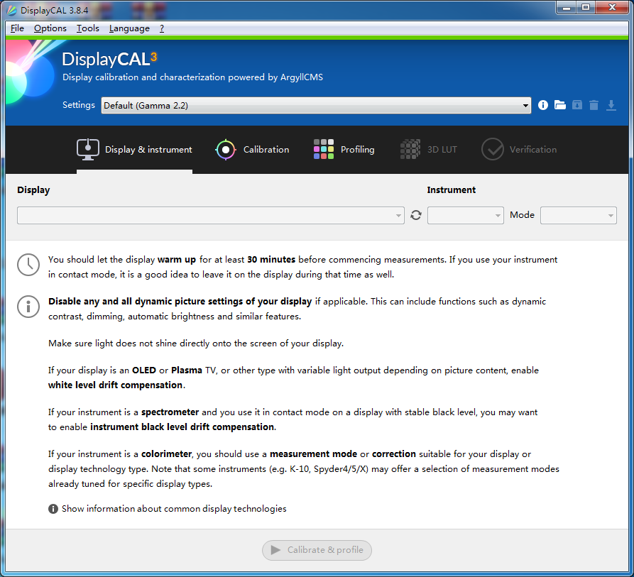 DisplayCAL(显示器校色软件) V3.8.4.0 英文安装版