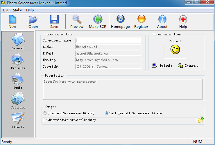 Photo Screensaver Maker (屏保制作工具) V6.0.2 英文安装版