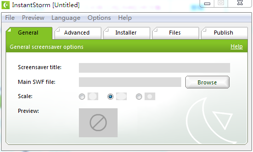 InstantStorm(Flash屏保制作软件) V2.0.1 英文安装版