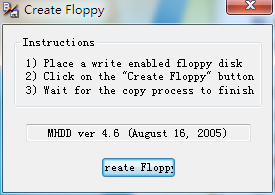 Create Floppy(移动硬盘坏道修复软件) V1.0 绿色版