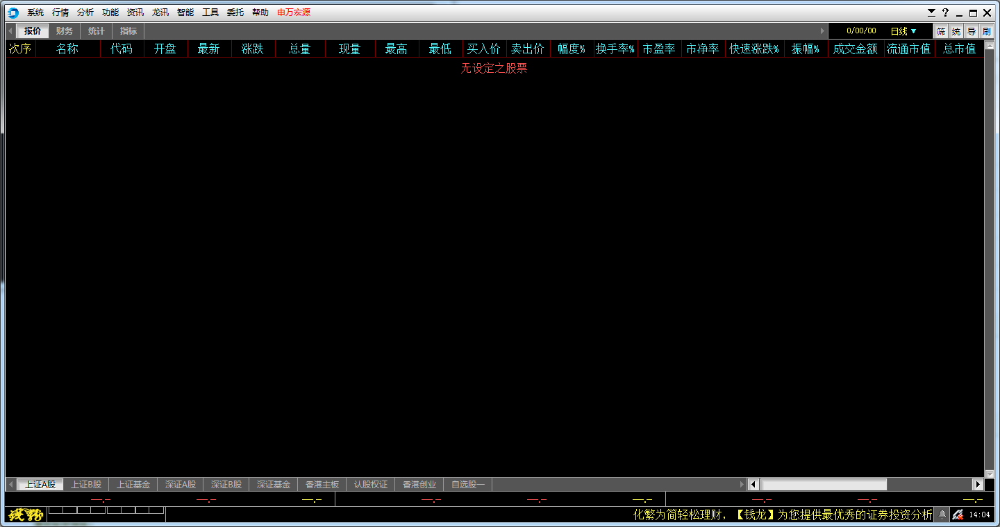 申万宏源钱龙旗舰版 V5.80.1148