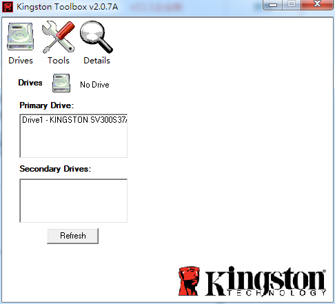 Kingston SSD Toolbox(金士顿固态硬盘优化工具) V2.07A 绿色版