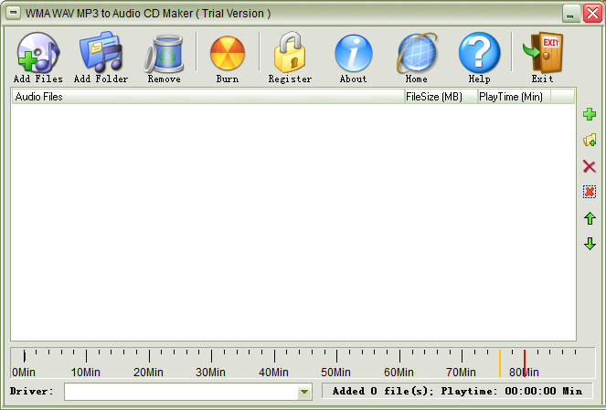 WMA WAV MP3 to Audio CD Maker(音频CD制作软件) V1.0.2 官方安装版