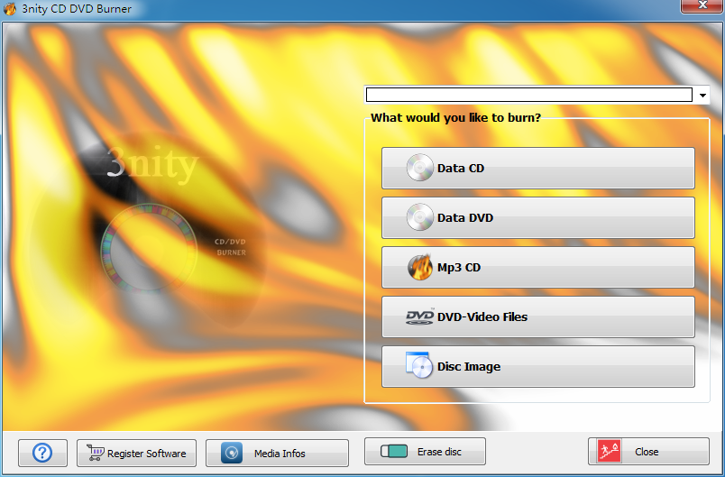 3nity CD DVD BURNER(光盘刻录工具) V4.1 英文安装版