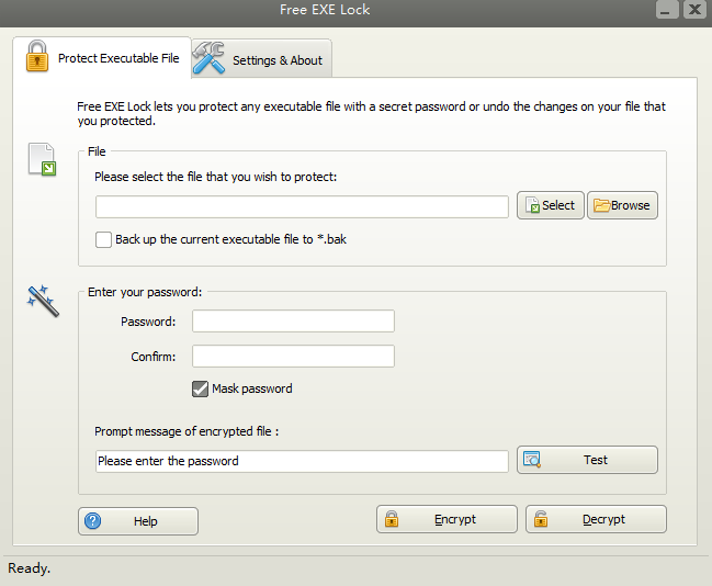 Free EXE Lock(程序加密软件) V8.8.2.4 英文安装版