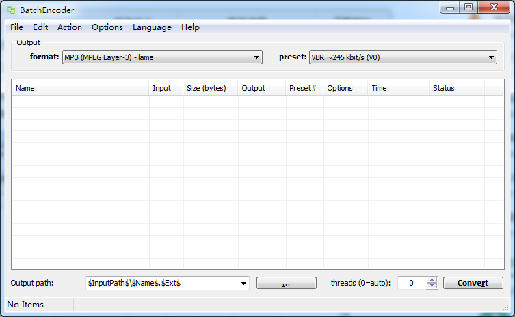 BatchEncoder(音频转换工具) V4.0 英文安装版
