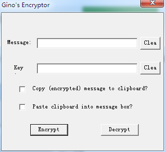 Ginos Encryptor(文件加密软件) V1.0 绿色英文版