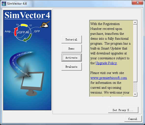 Simvector(质粒图谱绘制) V 4.6.1 英文安装版