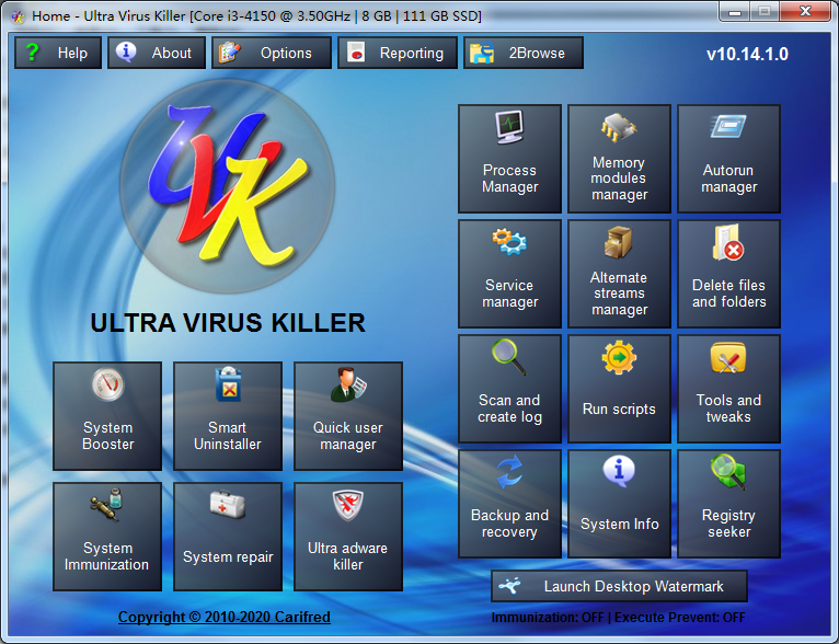 UVK Ultra Virus Killer(查杀病毒软件) V10.15.0.0 英文安装版