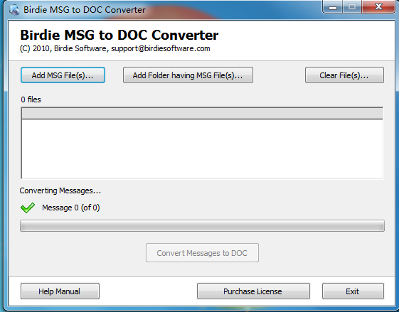 Birdie MSG to DOC Converter V2.1 英文安装版