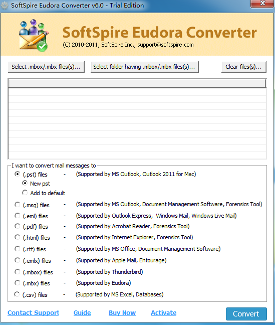 SoftSpire Eudora Converter V6.0 英文安装版