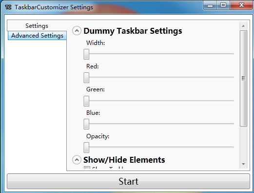 TaskbarCustomizer V0.1.18 绿色英文版