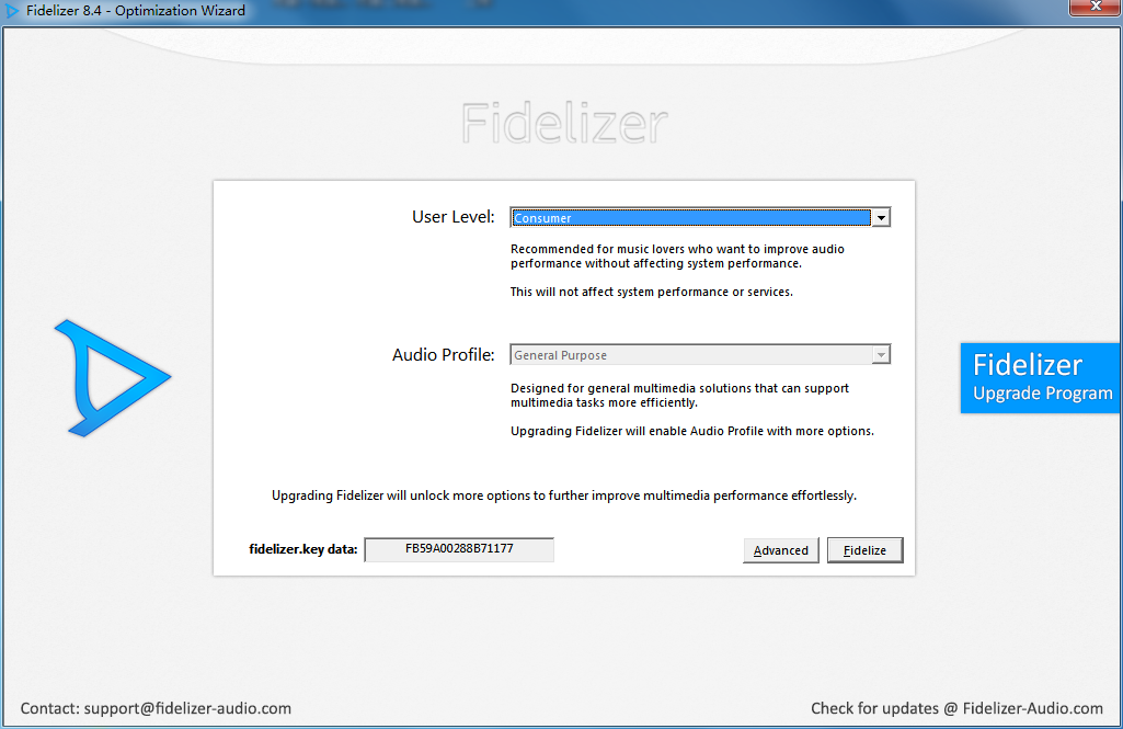 Fidelizer(音频处理软件) V8.4 英文绿色版