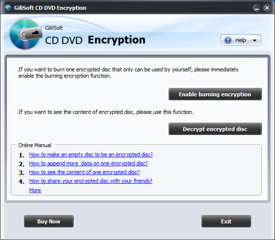 GiliSoft CD DVD Encryption V3.2.0 英文安装版