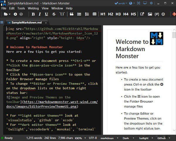 Markdown Monster V1.24.14 英文安装版