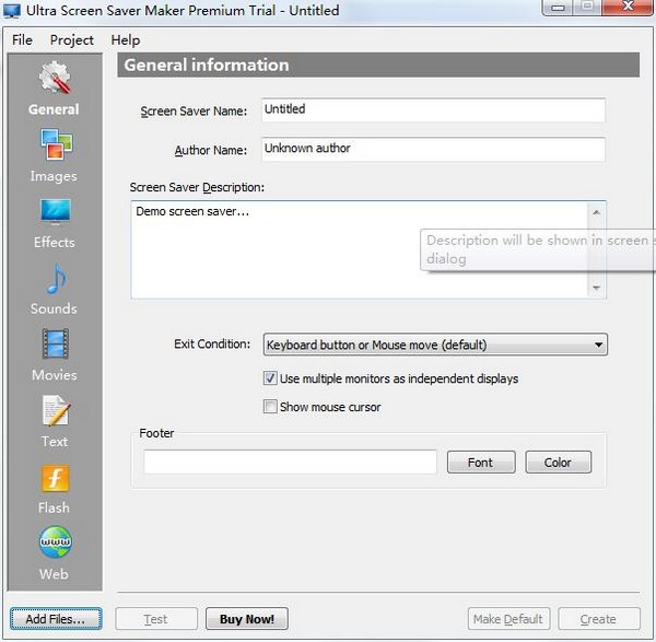 Ultra Screen Saver Maker V3.6.2 英文官方版