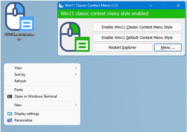 Win11 Classic Context menu V1.0 英文安装版