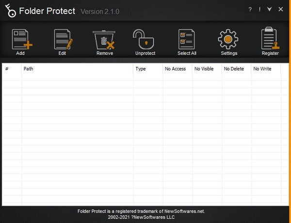 Folder Protect V2.1.0 英文安装版