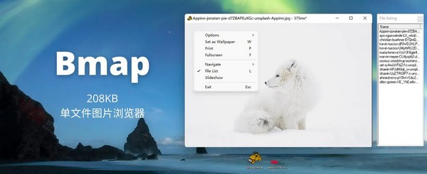 Bmap图片浏览器 V0.93 英文绿色版