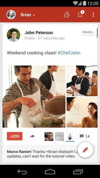 Google+客户端安卓版 V4.1.1