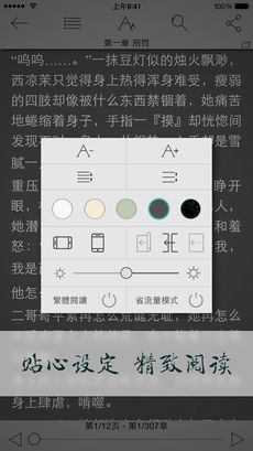 小说连载阅读iPhone版 V1.0